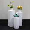 3/5x Round Wedding Plinth Cylinder Pedestal Display Stand White Ripple Stand AU
