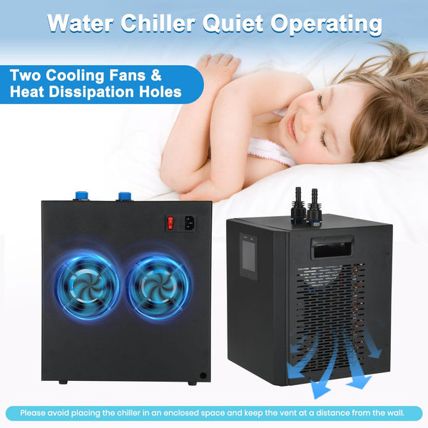 Ice Bath Water Chiller for Cold Plunge Tubs 1/3 HP Upgraded Cold Plunge Chiller