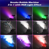 3 IN 1 Smoke Fog Bubble Machine LED Stage DJ Light Fogger DMX512 Remote Control
