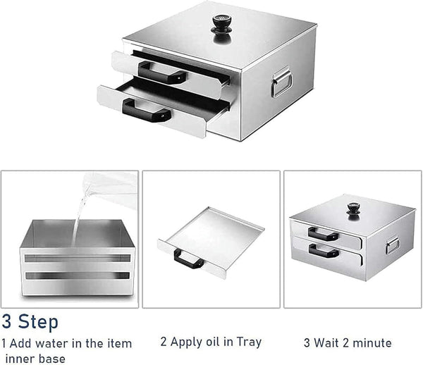 Cantonese Rice Noodle Rolls Machine,Double-layer Steamer Vermicelli Roll Steamer