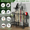 Garden Tool Storage Cart with Wheels Heavy Duty Garage Tool Storage Rack AU
