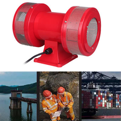 160db Air Raid Siren Metal Horn Industry Boat Alarm Fire Tornado Siren Horn 220V