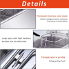 16L /8.2L Commercial LPG Gas Fryer w/Fryer Basket Deep Single Tank Frying Tool