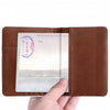 Premium RFID Blocking Leather Travel Passport Holder Secure ID Card Wallet Case