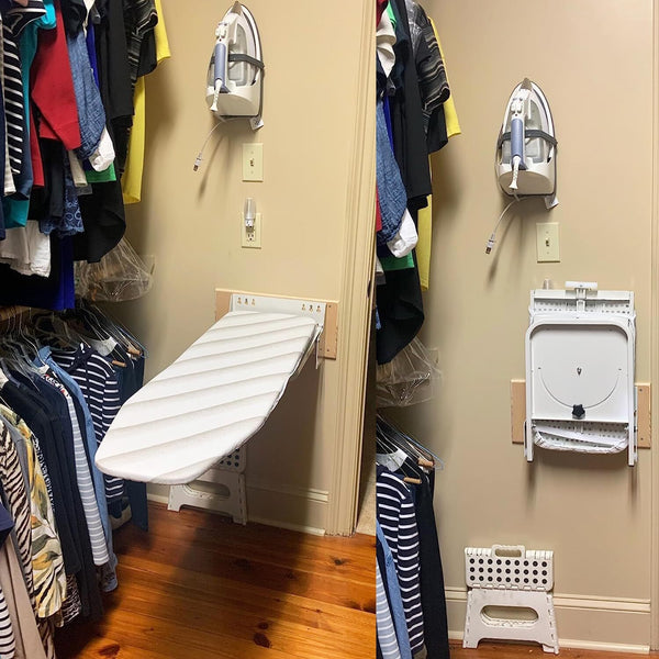 Foldable Wall Mounted Ironing Board -Space Saving in Laundry or Kitchen AU Stock
