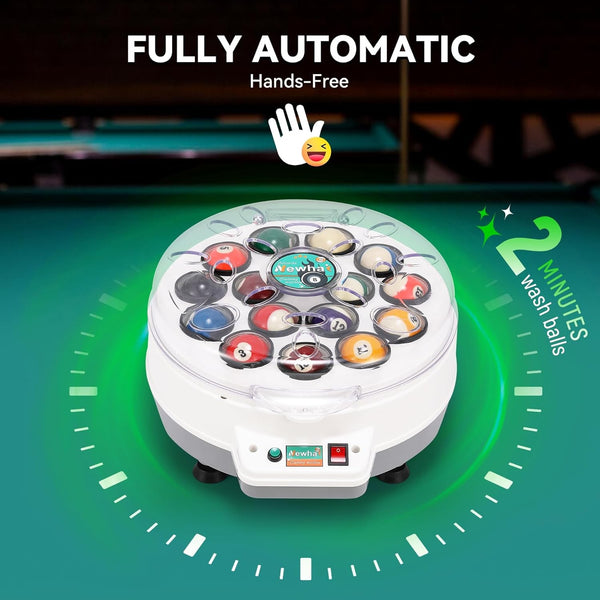 Automatic Pool Billiard Ball Clean Polish Machine Snooker British Balls American