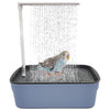 Automatic ABS Bird Bath Shower with Circulating Faucet Parrot Bathtub Cockatiel