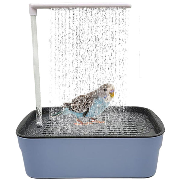 Automatic ABS Bird Bath Shower with Circulating Faucet Parrot Bathtub Cockatiel