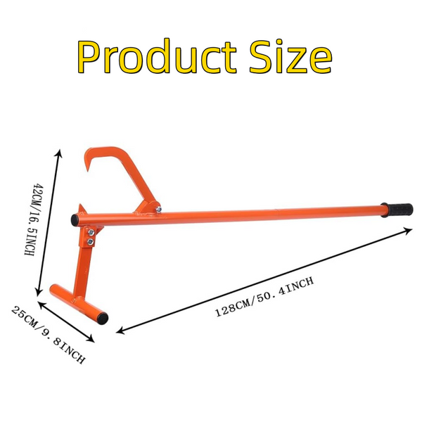 51" Timber Jack Cant Hook Log Roller Tool with Log Hook for Tree Felling Logging