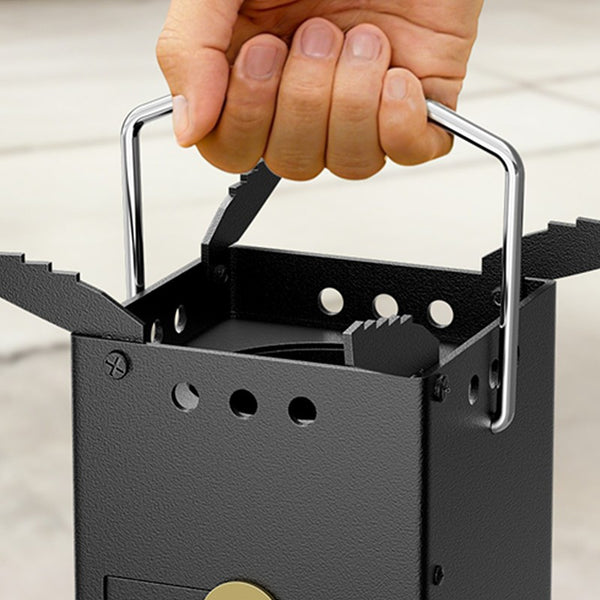 Collapsible Rocket Stove Wood Burning Fire Camping Stove for Outdoor Cooking