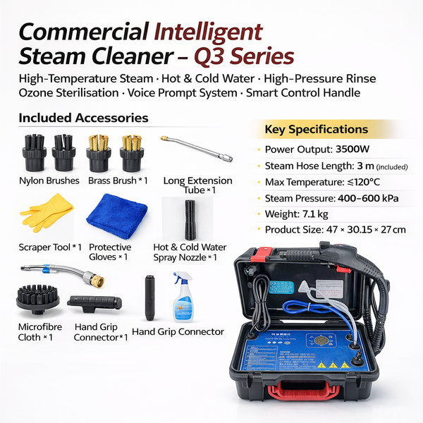 6 Gear Commercial & Home Steam Cleaner High Pressure Multi-Use Cleaning Machine