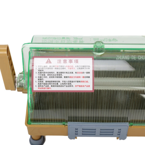 3mm Manual Scallion Chopping Machine Vegetable Shredder Green Onion Cutter AU