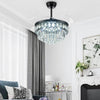 42" Crystal Ceiling Fan Lights with Remote 6 Wind Speed Crystal Chandelier Fan