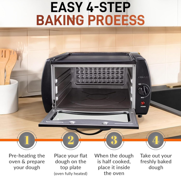 2100W Electric Pizza Oven Pizza Maker For Chapati Roti Naan Lahmacun Manakish AU