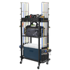 10-Rod Fishing Rod Holder Storage Rack with Wheels Fishing Pole Stand For Garage