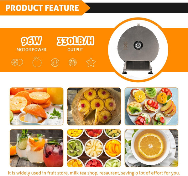 Electric Vegetable Slicer Commercial Fruit Slicing Machine Potato Slicer 0-10mm