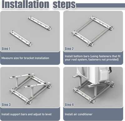 Air Conditioner Support Bracket Roof Mounting Heavy Duty Support up to 300 Lbs