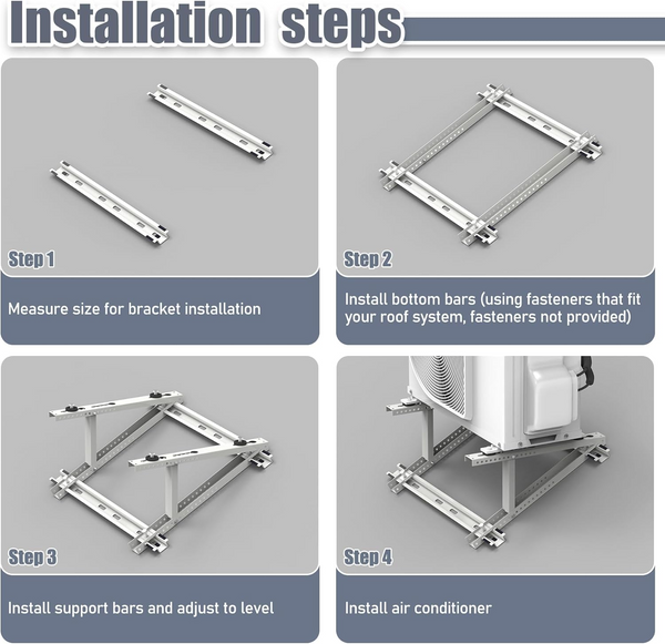 Air Conditioner Support Bracket Roof Mounting Heavy Duty Support up to 300 Lbs