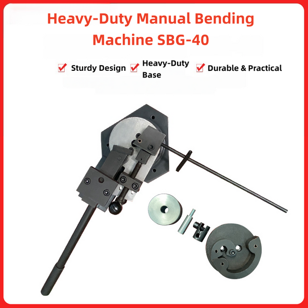 Flat Bar & Metal Bender Bends Flat/Round/Square Steel Scroll Radius Angle SBG-40