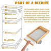 10Frame Screened Bottom Board NZ pine stainless steel mesh beehive mesh+Entrance