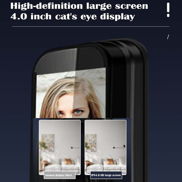 Smart Door Lock Video Voice Intercom Camera Fingerprint Unlock with 14 languages