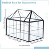 Glass Terrarium House Planter – Succulent Plant Glass Greenhouse with Lid AU