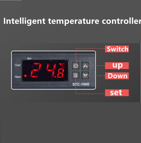 120x60x60cm Reptile Terrarium Constant Temperature Feeding Box Reptile Incubator