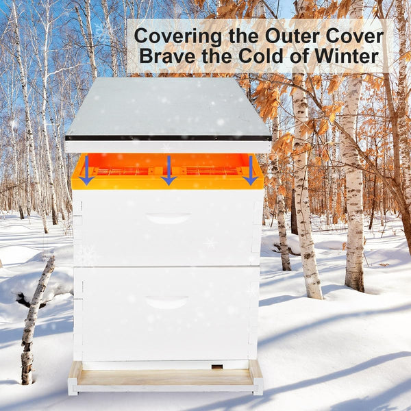 Bee Feeder Top Feeder for 10 Frame Hive Beekeeping Feeder for Commercial Hives