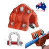 300Kg Pipe Beam Trolley Lifting Round Tube Sports Car w/ Snackle for 60mm Pipe