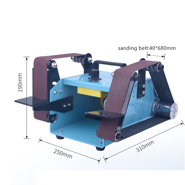 Double Belt Sander Machine Electric Polishing Grinding Tool Bench Grinder Kit