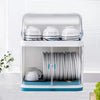 2 Tier Dish Drying Rack with Lid Cover Kitchen Cabinet Organizer for Plates Bowl
