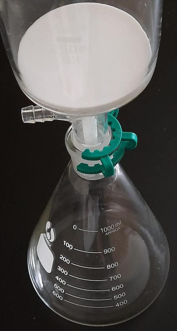 1000ml Glass Vacuum Suction Filter 350ml Buchner Funnel Kit Conical Flask Lab AU