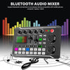 Podcast Studio Equipment Kit F998 Live Sound Card Audio Mixer w/ Mic 3m Earphone