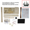 80cm Black Pearl Ship DIY Assemble Model Wooden Sailing Boat Toy Birthday Gifts