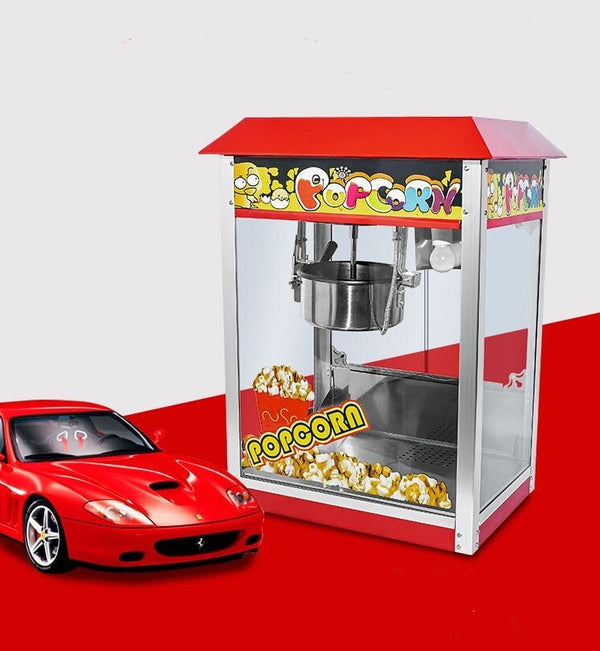 1400W Electric Popcorn Machine Theatre Commercial Popcorn Maker Popper Cooker
