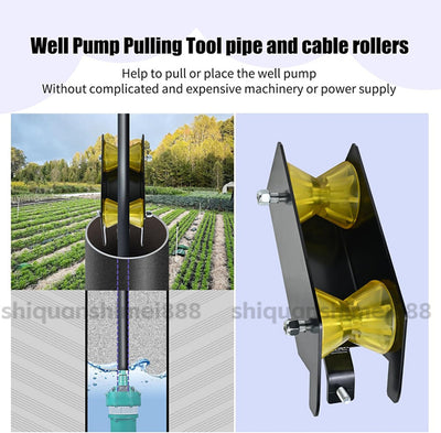 Well Pipe Pulling Tools And Cable Rollers Fit Well Pump Pipe Flexible Pipe