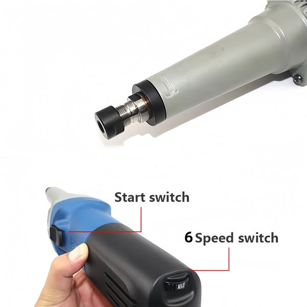 Electric Die Grinder 750W 6 Speed Adjustment Straight Grinder Polishing Tool AU