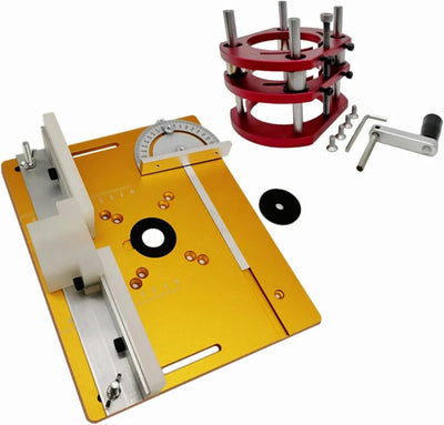 Aluminum Alloy Router Lift Table Router Lifts Base for 64-66mm Diameter Motors