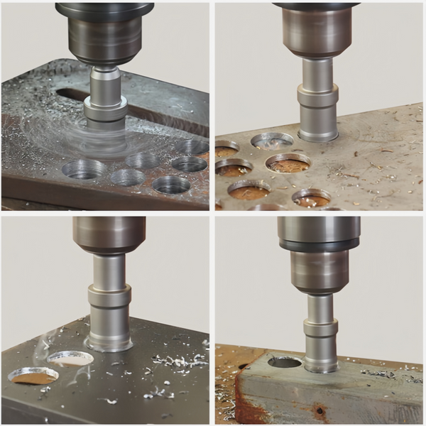 10/12Pcs TCT Hole Saw Kit for Hard Metal Tungsten Carbide Tipped Hole Cutter Set