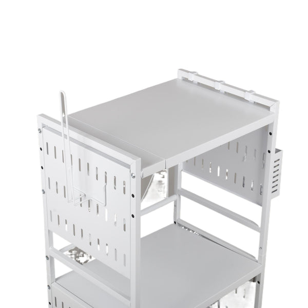 3 Tier Microwave Shelf Kitchen Adjustable Oven Storage Rack Stand Cabinet Holder