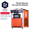 Countertop Soft Serve Commercial Ice Cream Machine 2300W 3 Flavors Machine