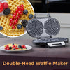 Electric Waffle Maker 10 Heart Shaped Waffles Nonstick Baker Breakfast Snacks