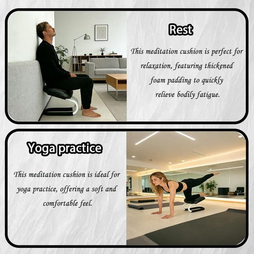 Ergonomic Meditation Prayer Stool Padded Kneeling Seat for Yoga Posture Support
