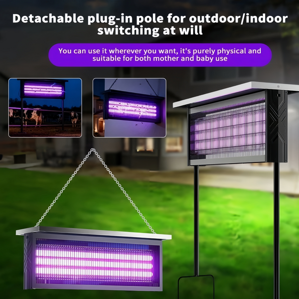 Solar USB Mosquito Killer Light Electronic Fly Bug Insect Zapper Trap Pest Lamp