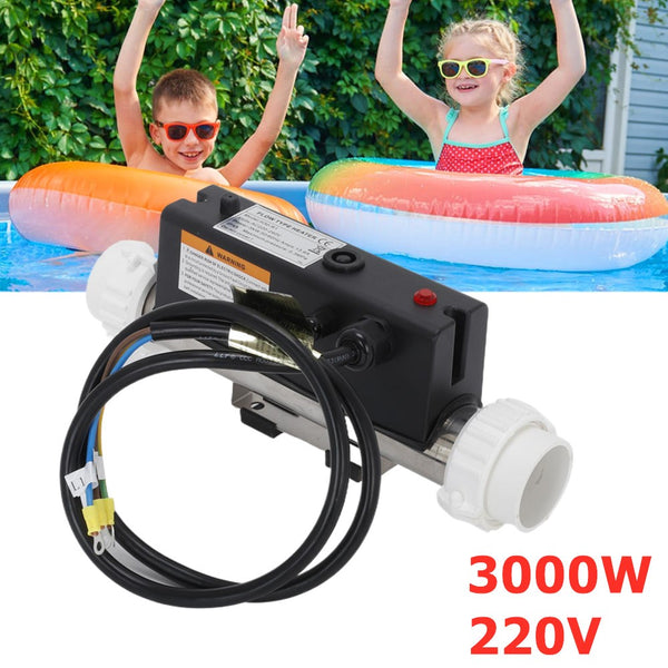 3KW Electric Water Heater Thermostat Swimming Pool Bath SPA Hot Tub Water Heater