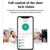 Smart Door Lock Video Voice Intercom Camera Fingerprint Unlock with 14 languages