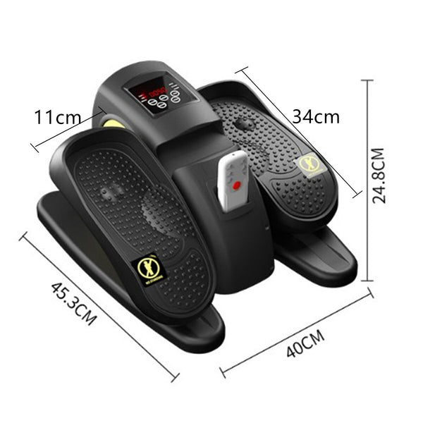 Under Desk Elliptical Machine Electric Seated Leg Foot Pedal Exerciser w/Remote