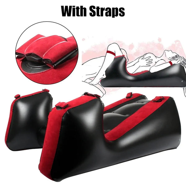 Multifunction Inflatable Sex Sofa Legs Open Restraints Chair Couples Adult Games