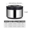 Stainless Steel Hot Cold Food Insulated Casserole Hot Pot Set of 3 (2.5L,5L,8L)