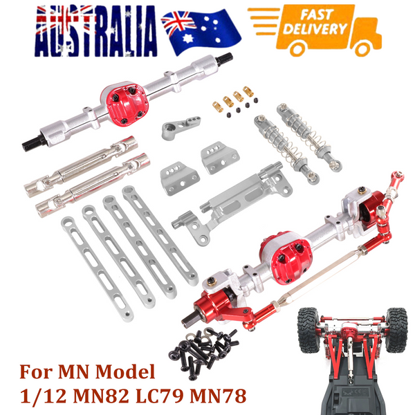 1/12 Scale MN82 LC79 MN78 RC Car Accessories Metal Front & Rear Assembly Kit